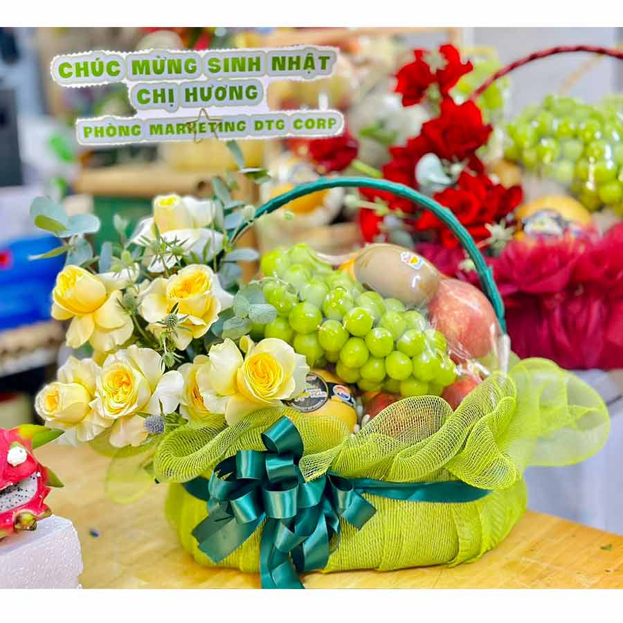 Giỏ trái cây chúc mừng sinh nhật