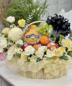 Giỏ hoa quả kính viếng lịch sự LoviiFruit - GTCCB3