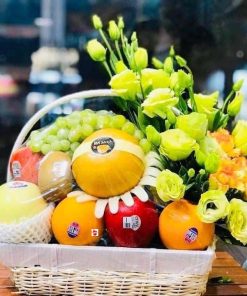 Giỏ hoa quả kính viếng lịch sự LoviiFruit - GTCCB6